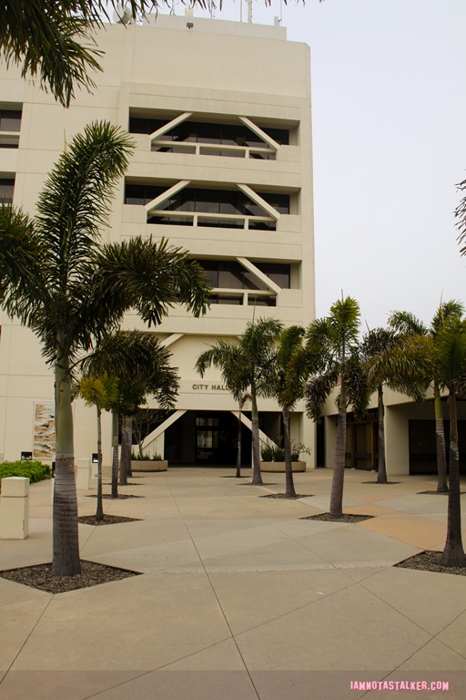 Huntington Beach Civic Center from Rosewood-7740