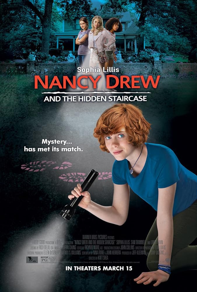 Andrea Anders, Sophia Lillis, Zoe Renee, and Mackenzie Graham in Nancy Drew and the Hidden Staircase (2019)