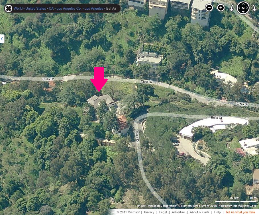 Falcon Lair aerial view