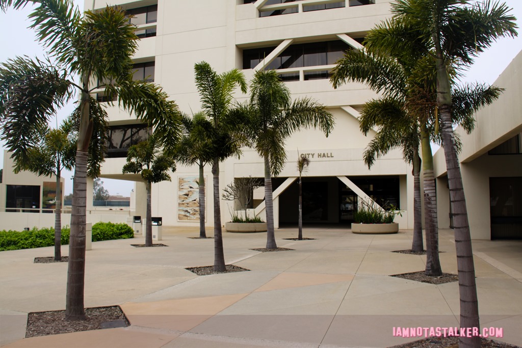 Huntington Beach Civic Center from Rosewood-7737
