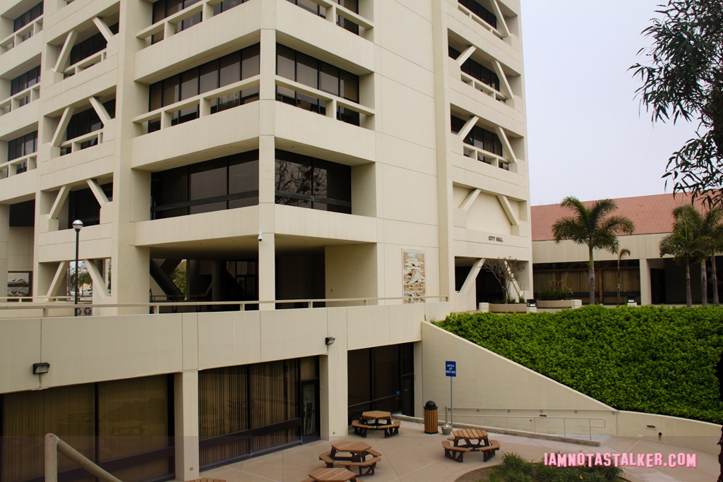 Huntington Beach Civic Center from Rosewood-7745