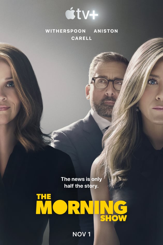 Jennifer Aniston, Reese Witherspoon, and Steve Carell in The Morning Show (2019)