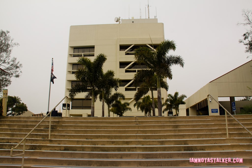 Huntington Beach Civic Center from Rosewood-7715
