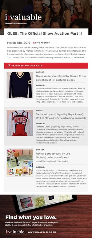 Glee Auction