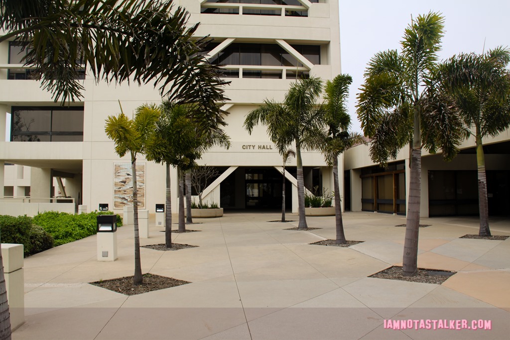 Huntington Beach Civic Center from Rosewood-7723