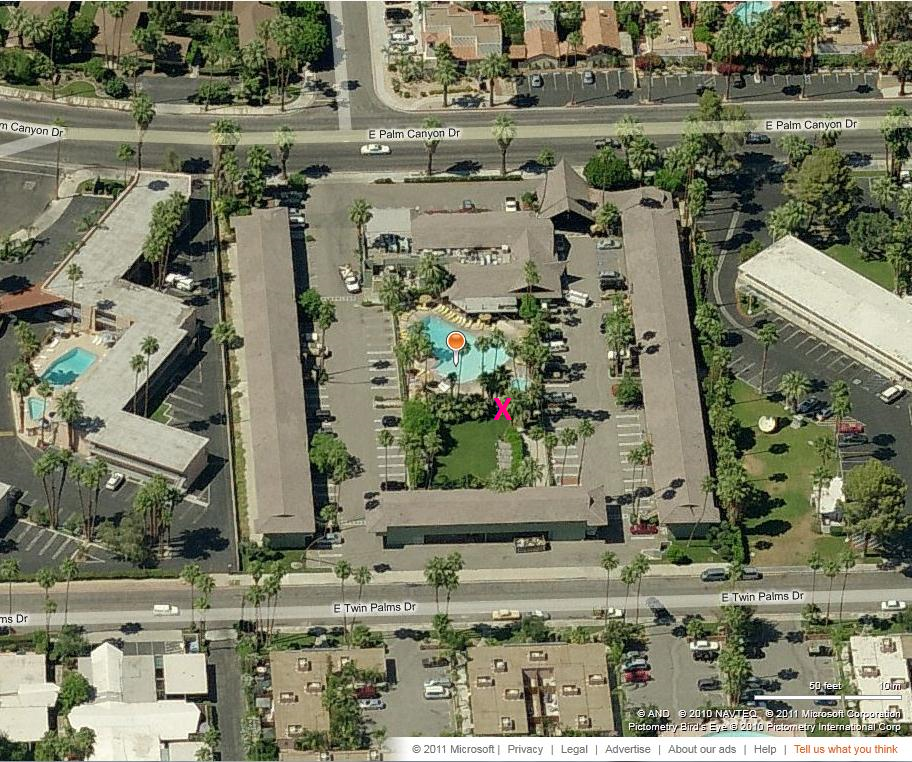 Anna Nicole Smith handprints - Caliente Tropics Motel
